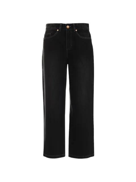 cropped denim jeans by JUST CAVALLI