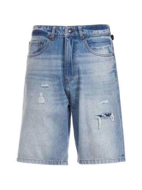 distressed denim shorts by JUST CAVALLI