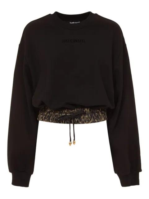 drawstring leopard-print sweatshirt by JUST CAVALLI