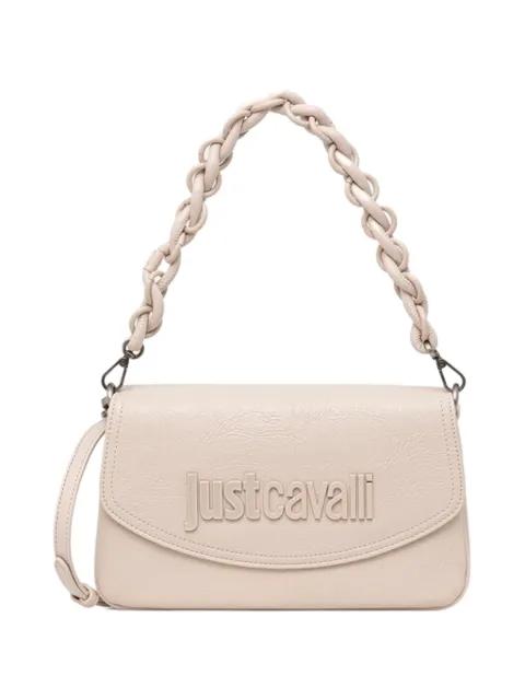 embossed braided satchel by JUST CAVALLI