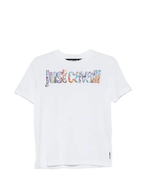 floral logo T-shirt by JUST CAVALLI