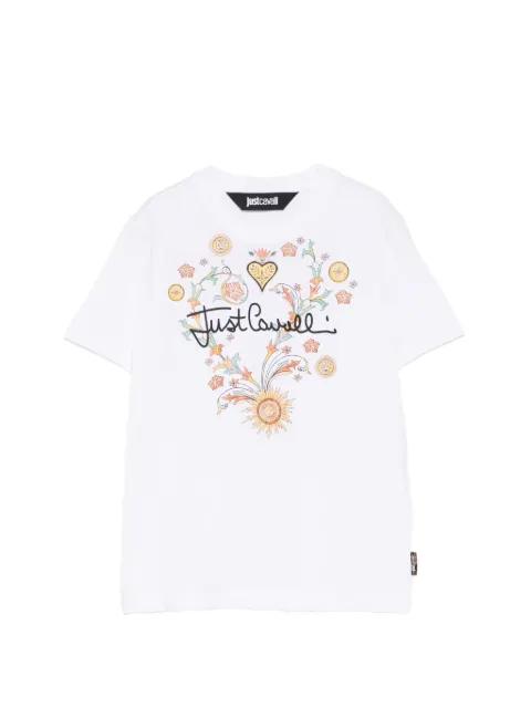 floral-print T-shirt by JUST CAVALLI