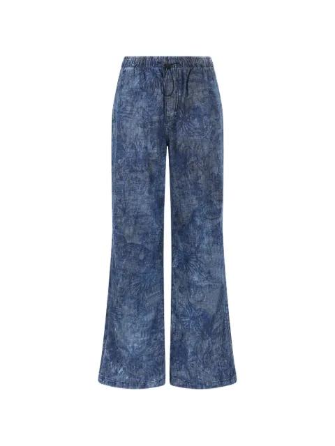 floral-print jeans by JUST CAVALLI