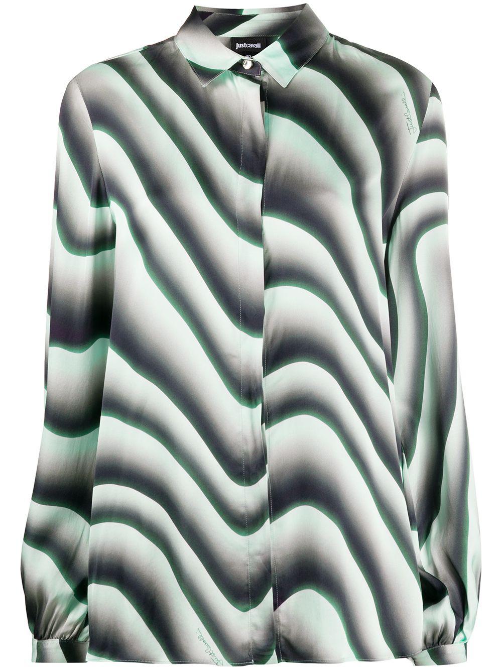 illusional print shirt by JUST CAVALLI