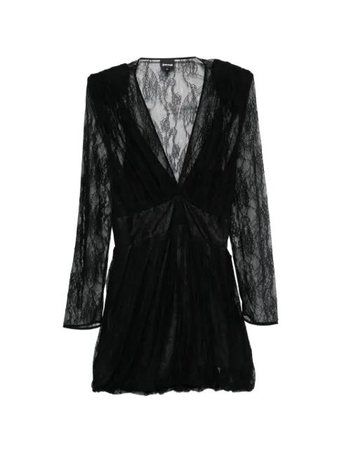 lace V-neck mini dress by JUST CAVALLI