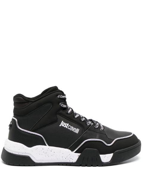 lace-up panelled sneakers by JUST CAVALLI