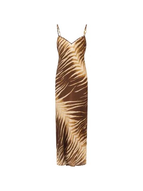 leaf-print dress by JUST CAVALLI