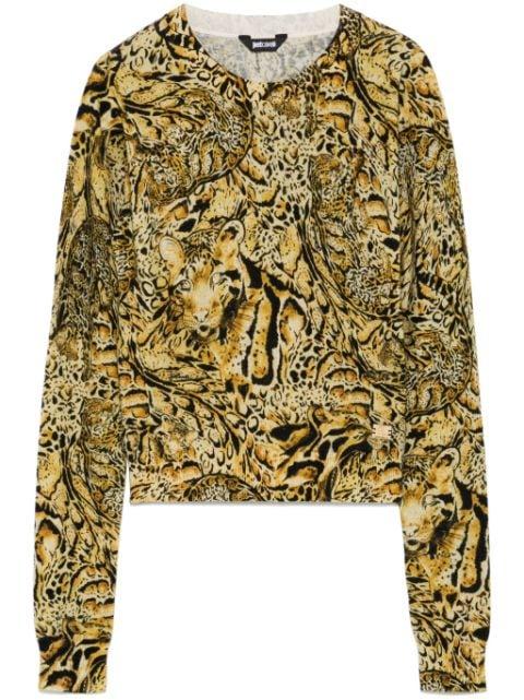 leopard-print sweater by JUST CAVALLI