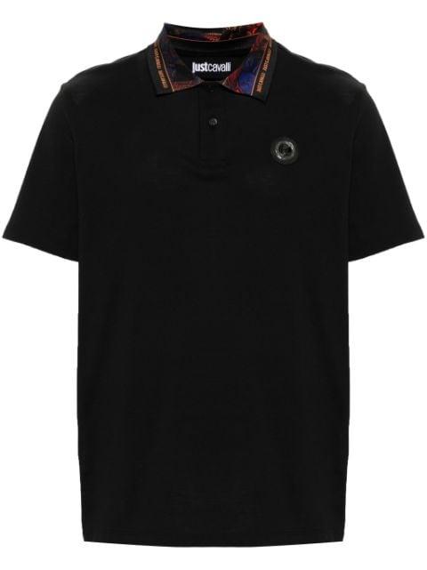 logo-appliqué polo shirt by JUST CAVALLI