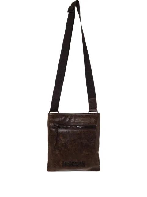 logo-embossed messenger bag by JUST CAVALLI