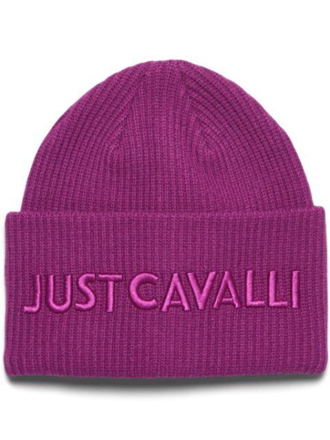 logo-embroidered beanie hat by JUST CAVALLI