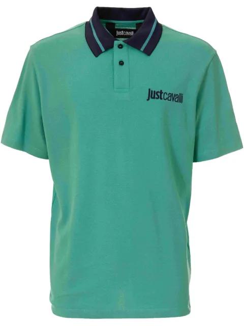 logo-embroidered polo shirt by JUST CAVALLI