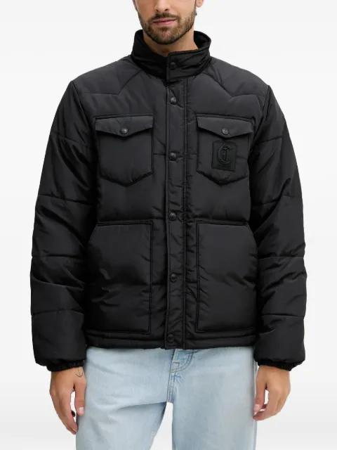 logo-embroidery padded jacket by JUST CAVALLI