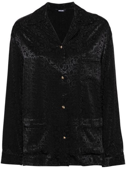 logo-jacquard shirt by JUST CAVALLI