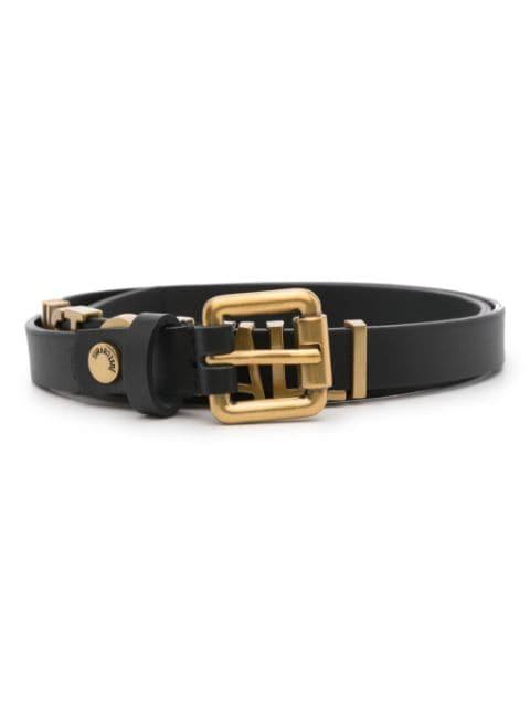 logo-lettering leather belt by JUST CAVALLI