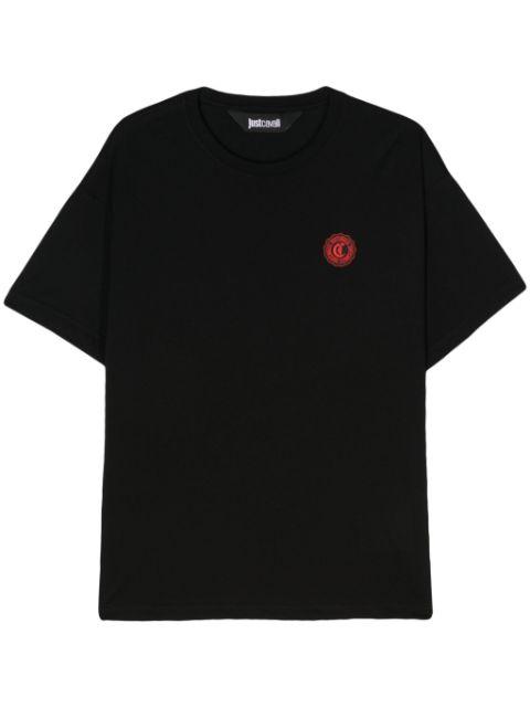 logo-patch cotton T-shirt by JUST CAVALLI