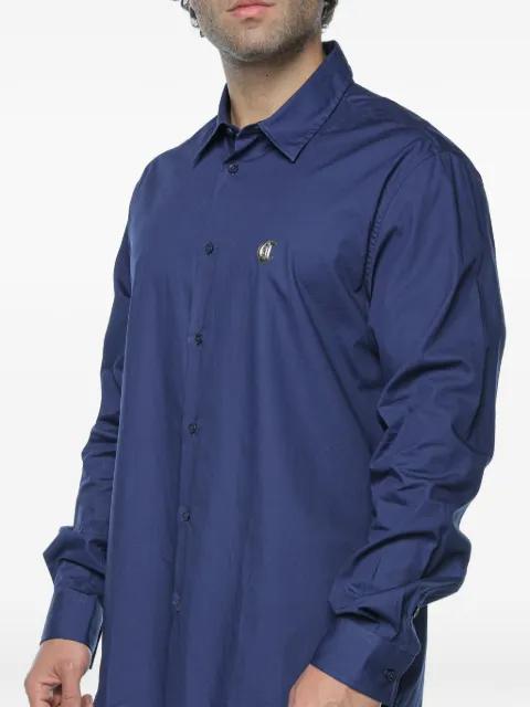 logo-patch long-sleeve shirt by JUST CAVALLI