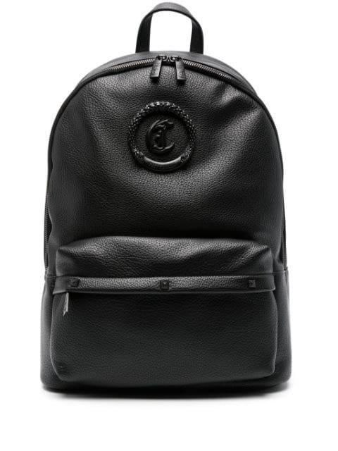 logo-plaque backpack by JUST CAVALLI