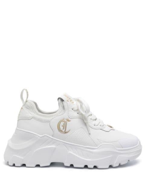 logo-plaque chunky sneakers by JUST CAVALLI