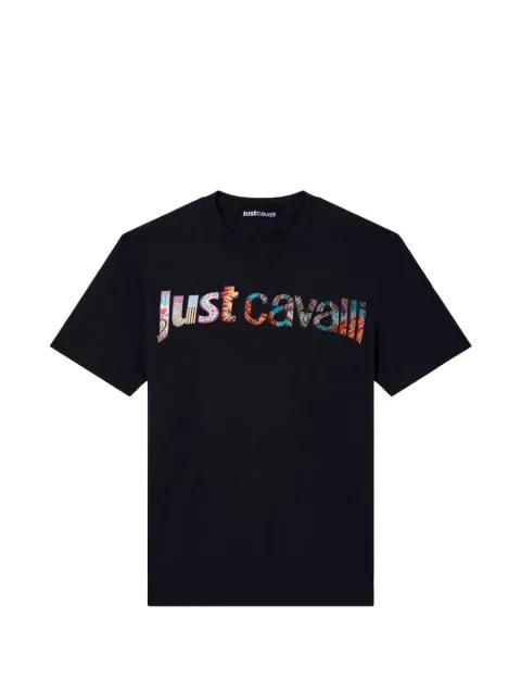 logo-print cotton T-shirt by JUST CAVALLI