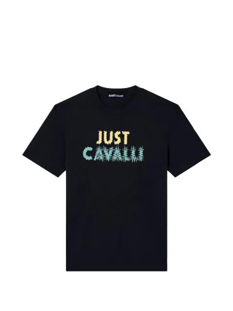 logo-print cotton T-shirt by JUST CAVALLI