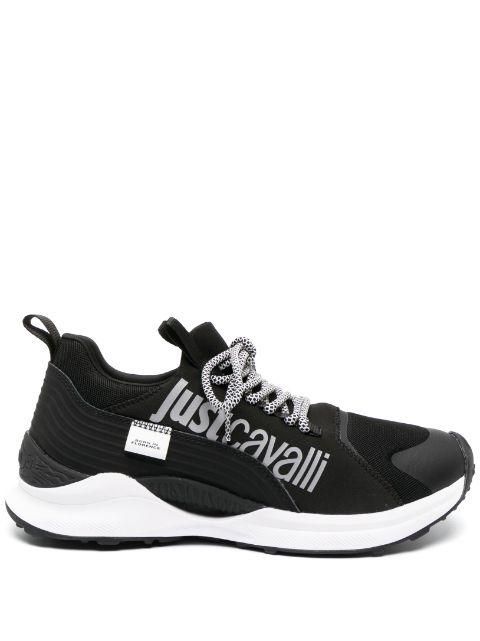 logo-print lace-up sneakers by JUST CAVALLI