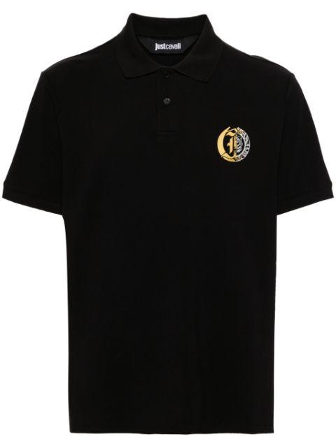 logo-print piqué polo shirt by JUST CAVALLI