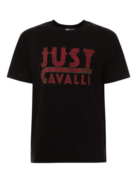 logo-print short-sleeve T-shirt by JUST CAVALLI
