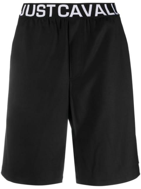 logo-print shorts by JUST CAVALLI