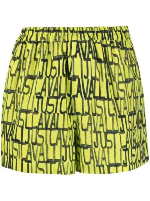logo-print shorts by JUST CAVALLI