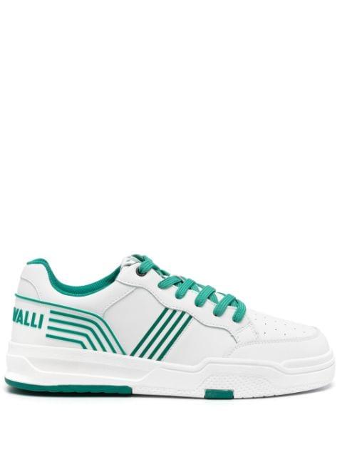 panelled-design leather sneakers by JUST CAVALLI