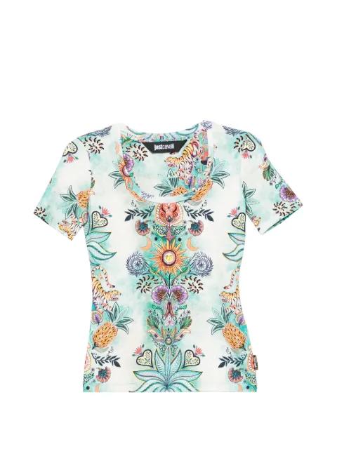 printed T-shirt by JUST CAVALLI