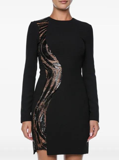 sequin-insert mini dress by JUST CAVALLI