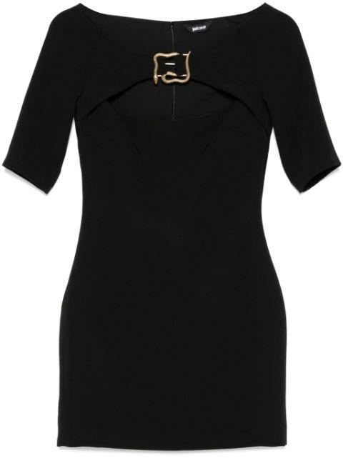 snake-detail mini dress by JUST CAVALLI