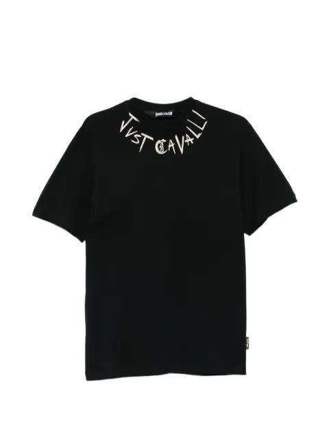 text-print T-shirt by JUST CAVALLI