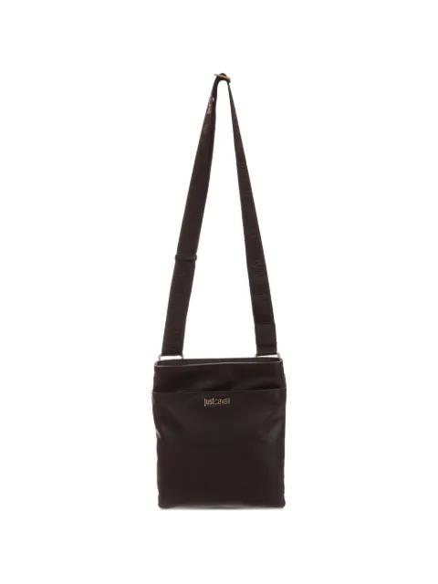textured messenger bag by JUST CAVALLI