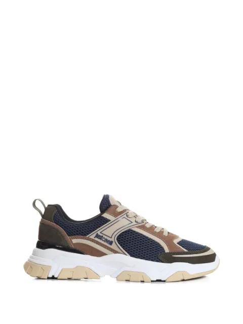 textured panelled sneakers by JUST CAVALLI
