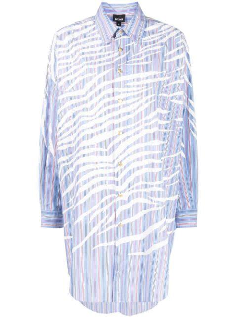tiger-print long-sleeve shirt by JUST CAVALLI