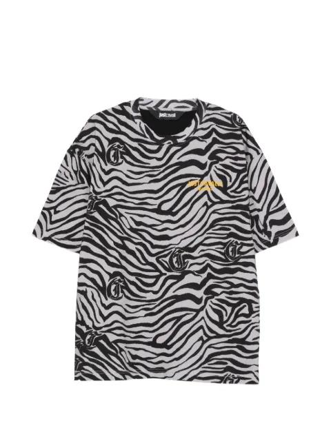 zebra-pattern T-shirt by JUST CAVALLI
