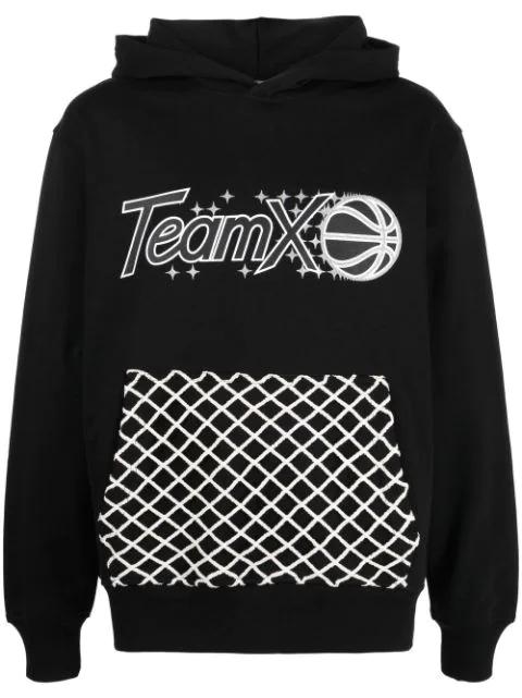 graphic-print cotton hoodie by JUST DON