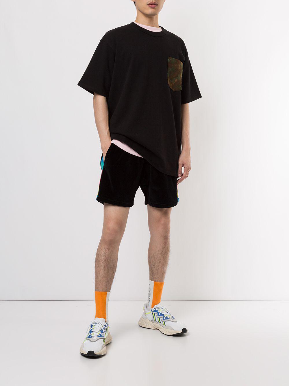 velvet track shorts by JUST DON