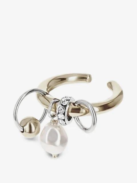 Nathan faux-pearl ring by JUSTINE CLENQUET