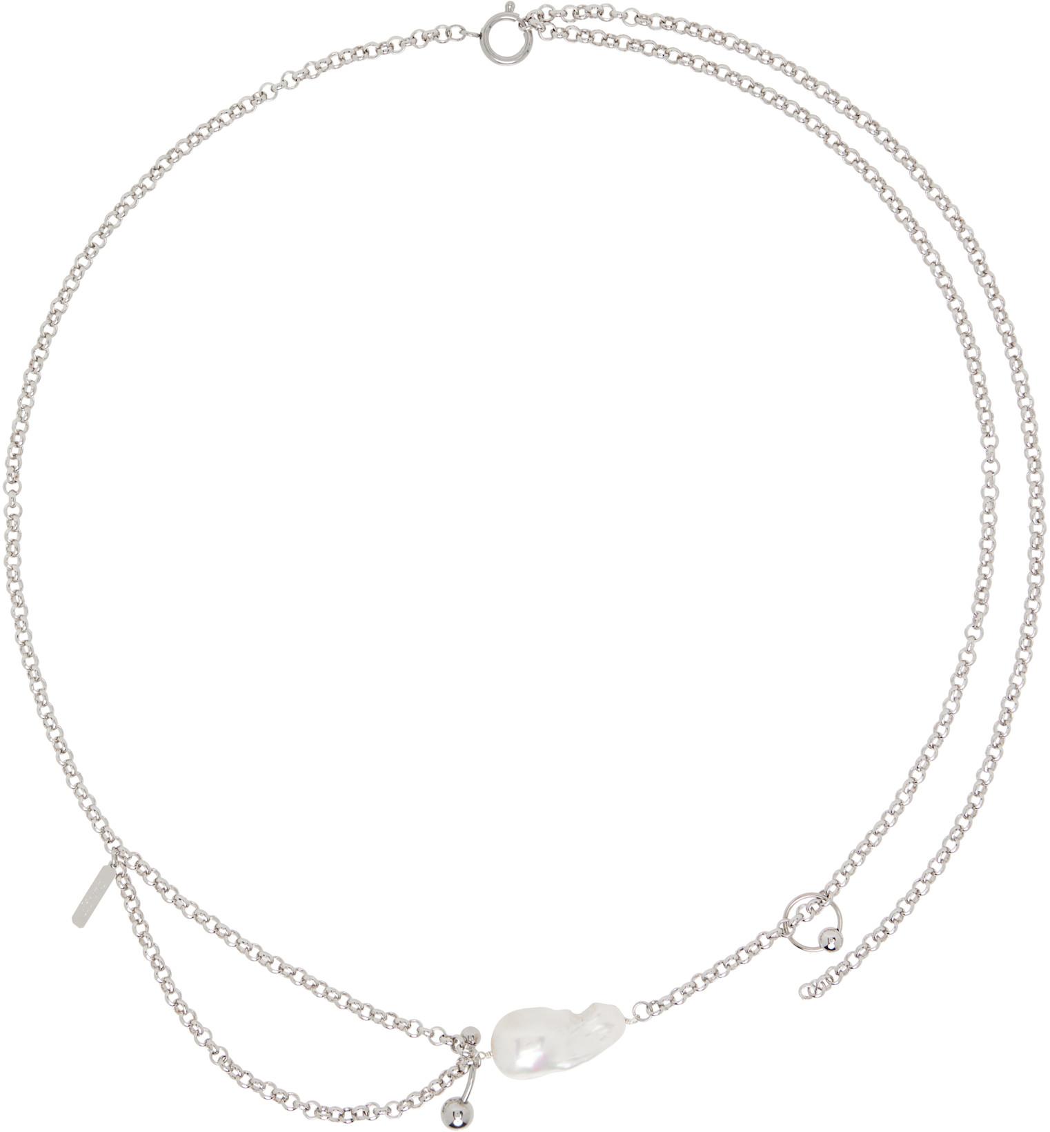 Silver Lauren Belt by JUSTINE CLENQUET
