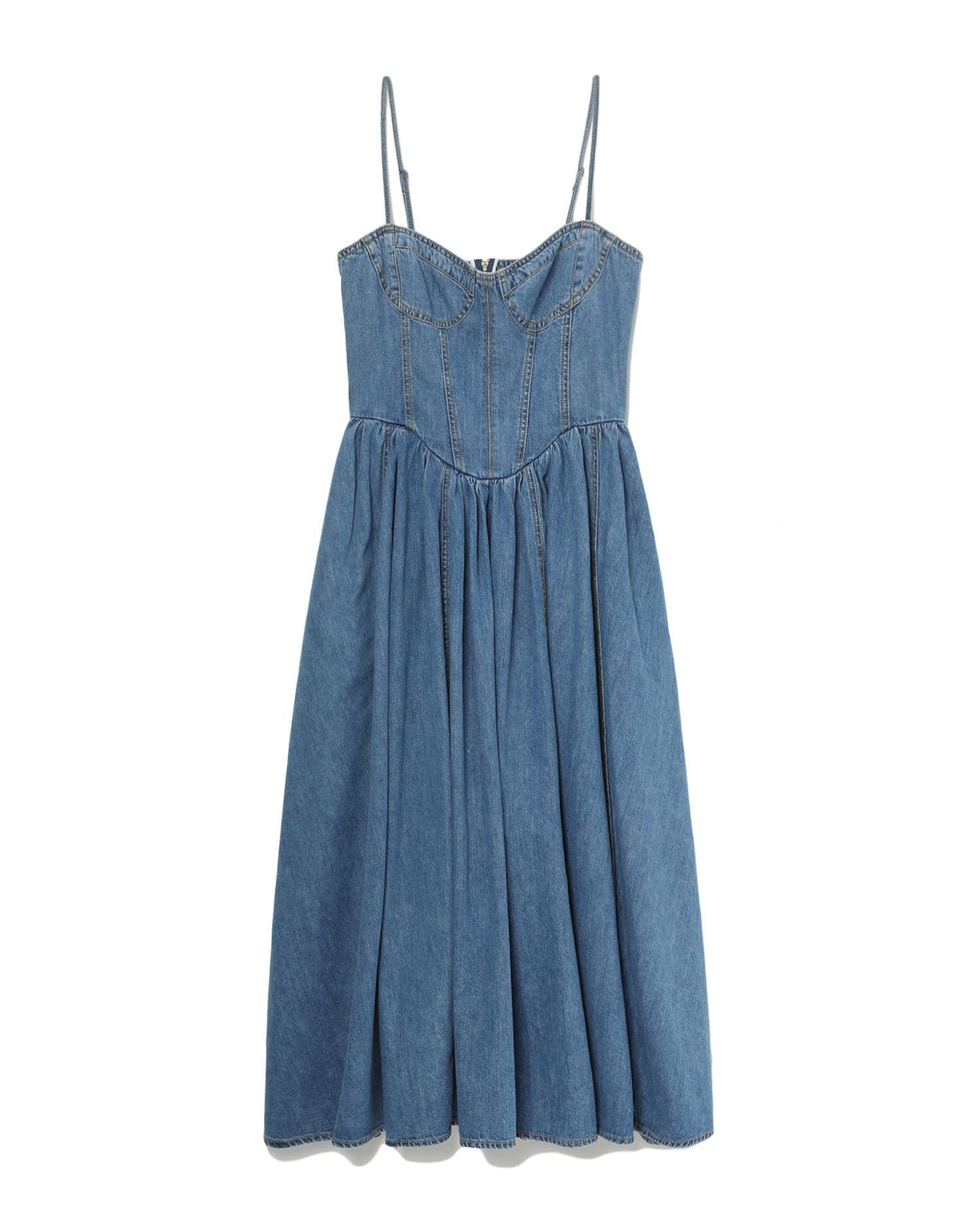 Denim slip dress by JUUN.J