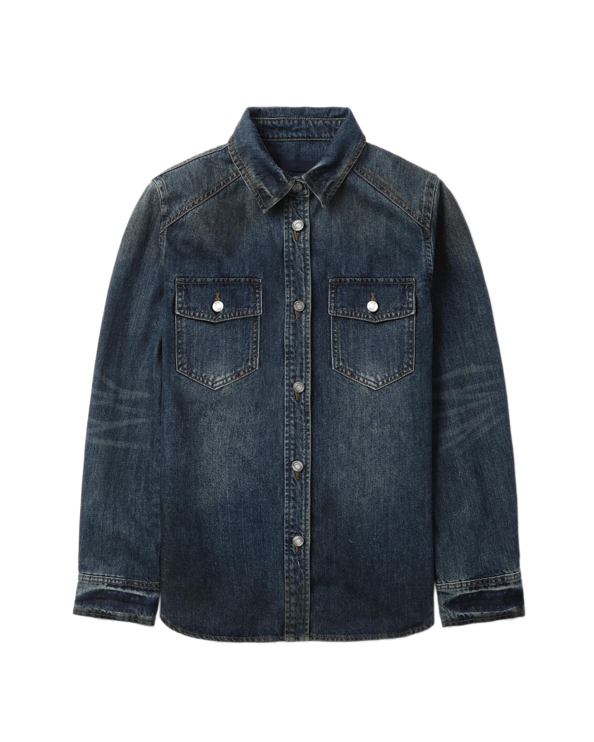 Panelled denim shirt by JUUN.J