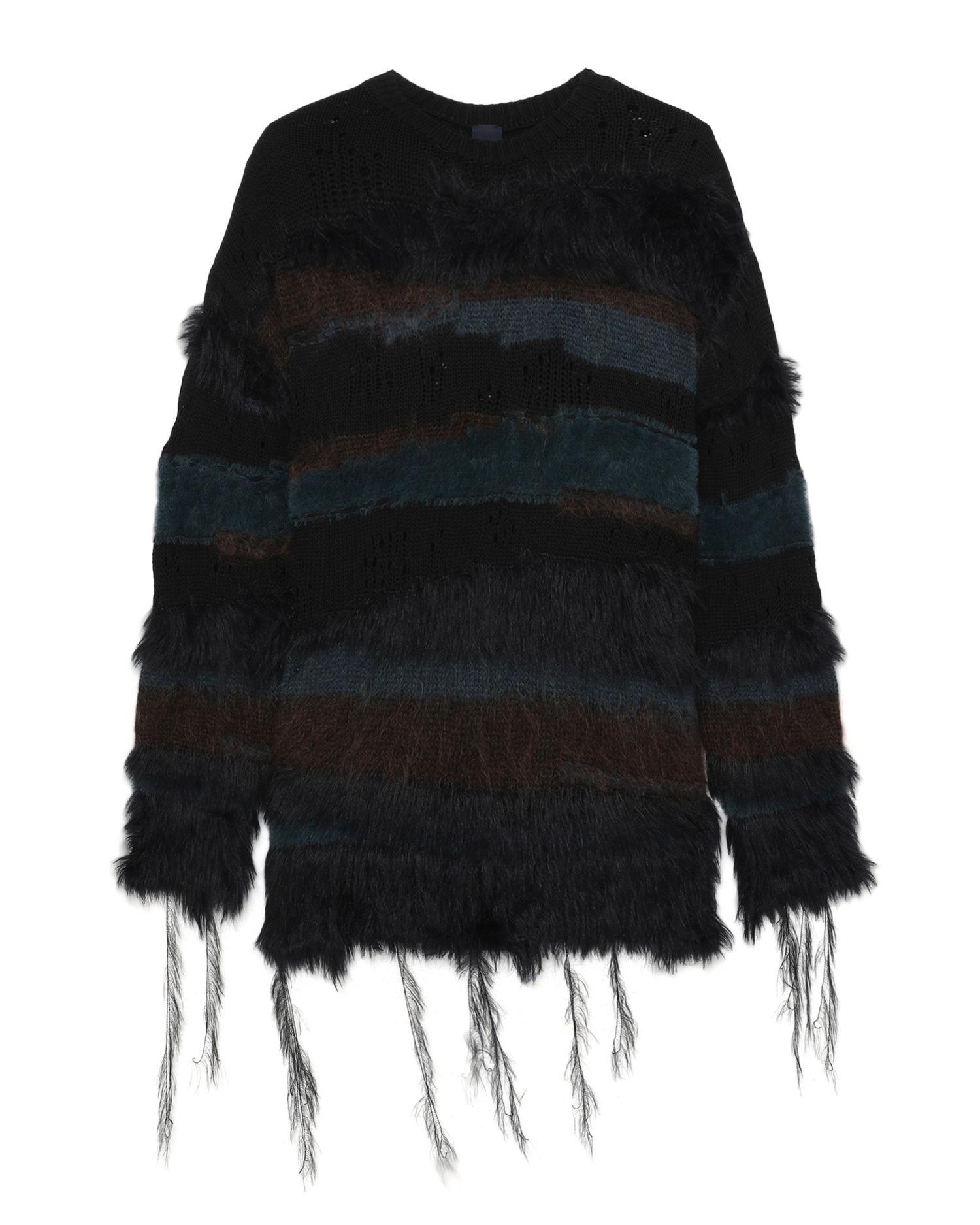 Striped fringed dress by JUUN.J