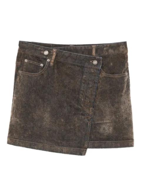asymmetric denim skirt by JUUN.J