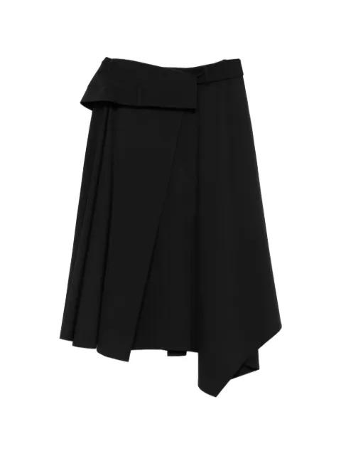 asymmetric midi skirt by JUUN.J