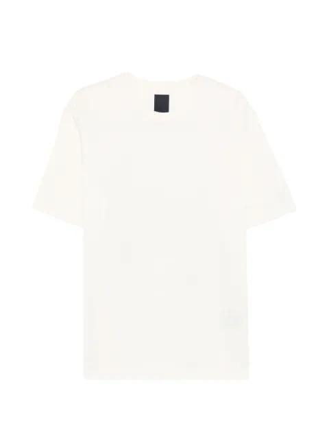 beige crew-neck T-shirt by JUUN.J