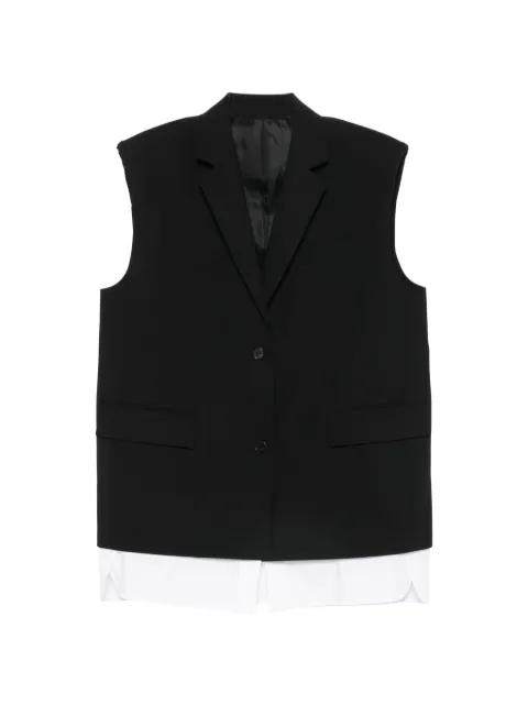 buttoned sleeveless waistcoat by JUUN.J